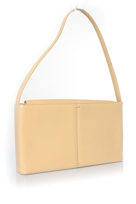 DKNY Schultertasche aus Leder in zartem Gelb - Image 2