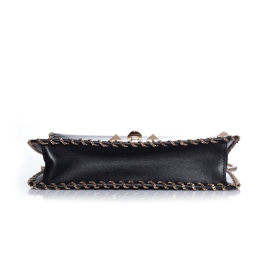 Valentino Demilune Schultertasche aus Leder mit Kette - Image 3