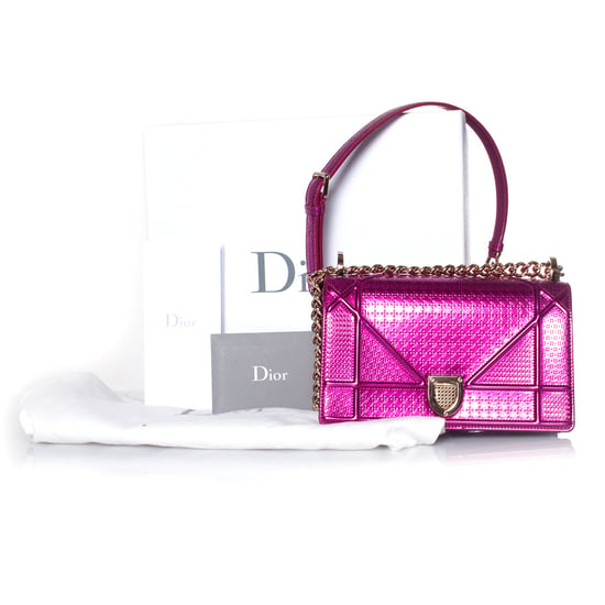 Christian Dior Metallic Diorama Klappentasche - Image 2
