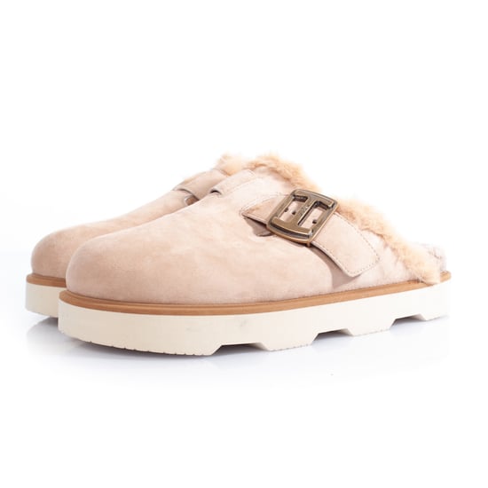 Hogan-Schnallen-Detail, Shearling-Besatz, Mules - Image 1