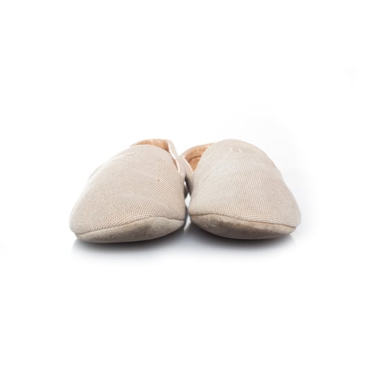 Hermes Home Canvas-Hausschuhe in Beige - Image 5