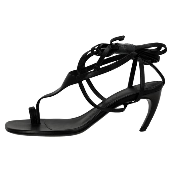 Die Attico Nova 65MM Sandalen aus schwarzem Leder - Image 2