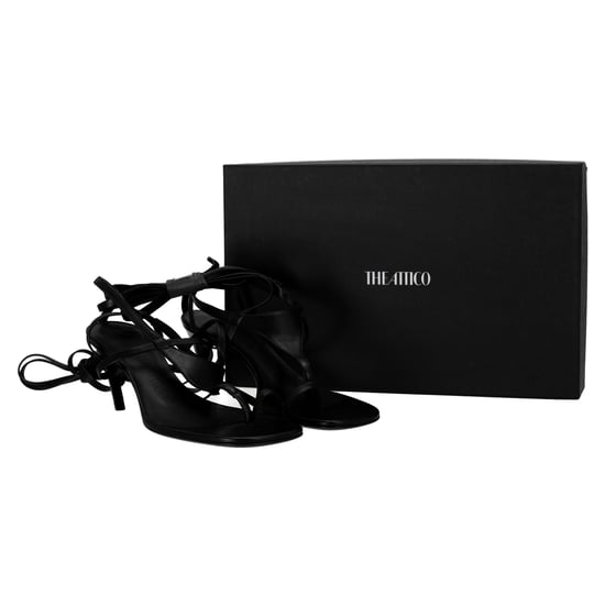 Die Attico Nova 65MM Sandalen aus schwarzem Leder - Image 6