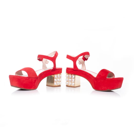 Miu Miu Kristallverzierte Plateau-Sandalen - Image 3