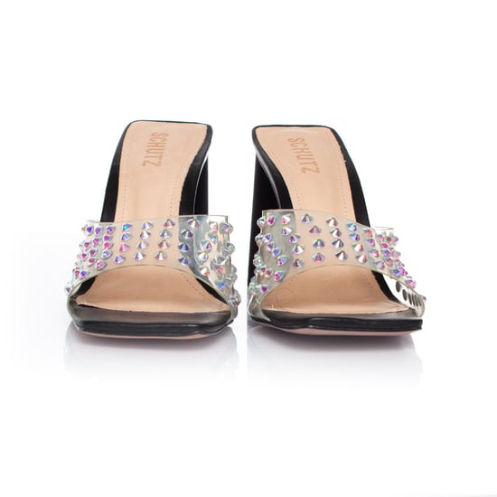 Schutz Plexiglas-Mules mit Strasssteinen - Image 3