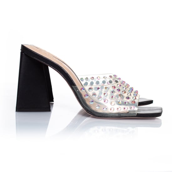 Schutz Plexiglas-Mules mit Strasssteinen - Image 5