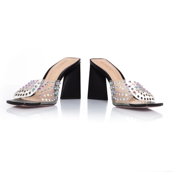 Schutz Plexiglas-Mules mit Strasssteinen - Image 6