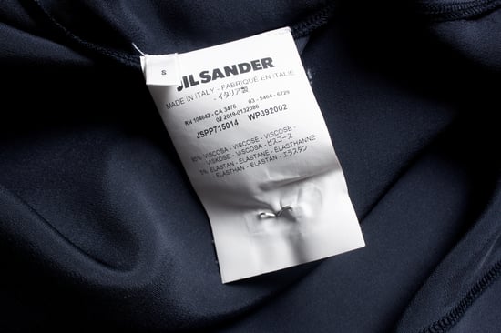 JIL SANDER blaues Kleid mit rohen Kanten - Image 5