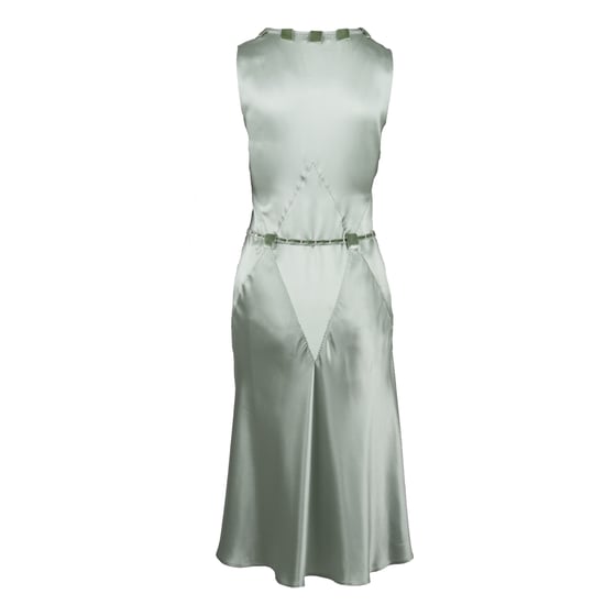 Moschino Perlenbesetztes V-Ausschnitt-Kleid - '00er - Image 4