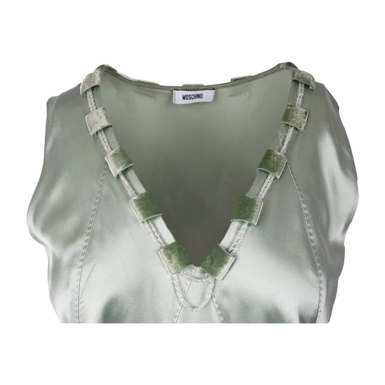 Moschino Perlenbesetztes V-Ausschnitt-Kleid - '00er - Image 5