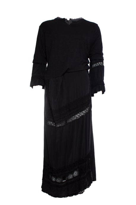 Comme Des Garçons Asymmetrisches Maxikleid - Schwarz - Image 1