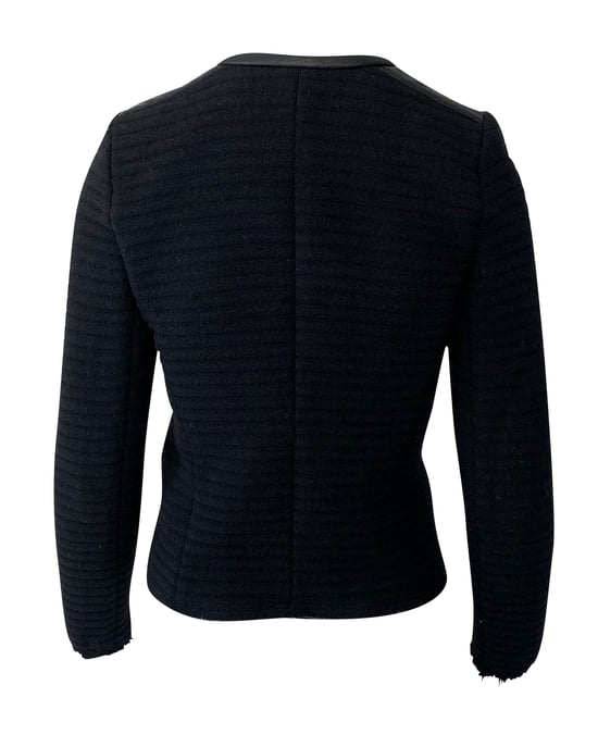 Iro Abendjacke aus schwarzem Fleecewolle - Image 2