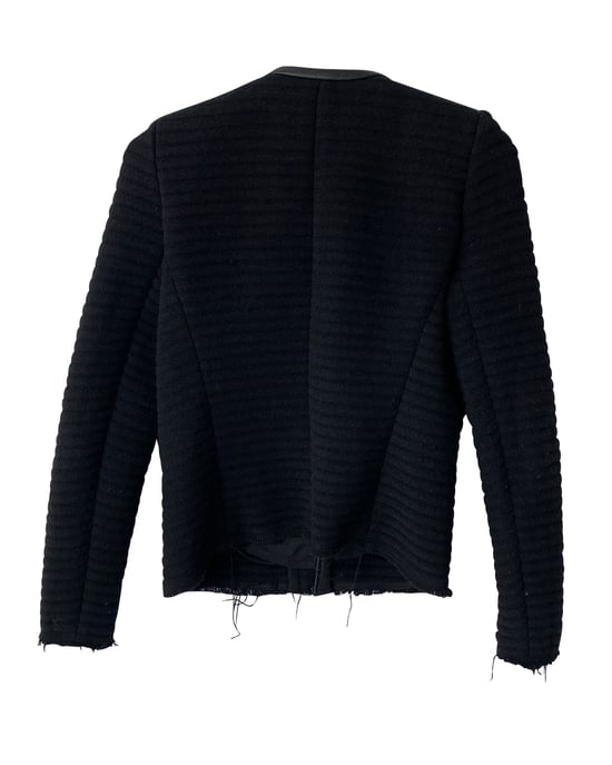 Iro Abendjacke aus schwarzem Fleecewolle - Image 4