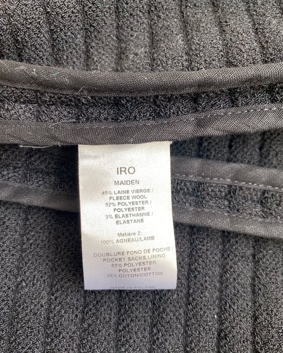 Iro Abendjacke aus schwarzem Fleecewolle - Image 5