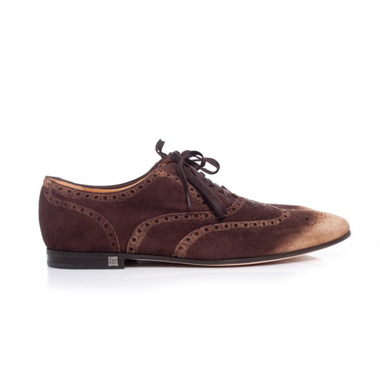 Gucci Wildleder-Derbyschuhe mit hellen Nosen. - Image 6