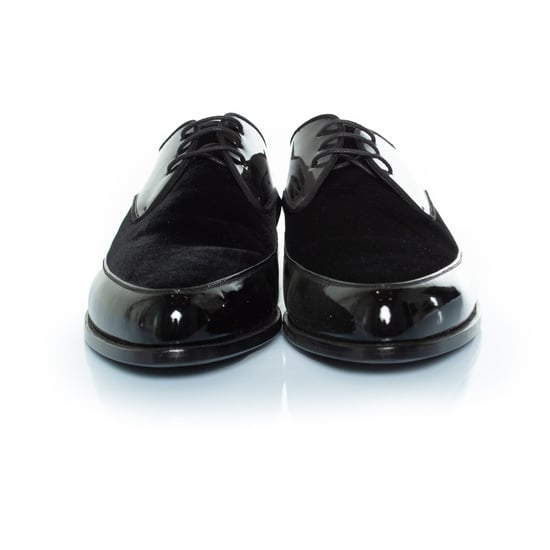 Saint Laurent Derby aus Lackleder und Wildleder mit Schnürung - Image 5