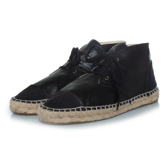 Schwarze Chanel Espadrille-Stiefeletten mit hohem Schaft - Image 1