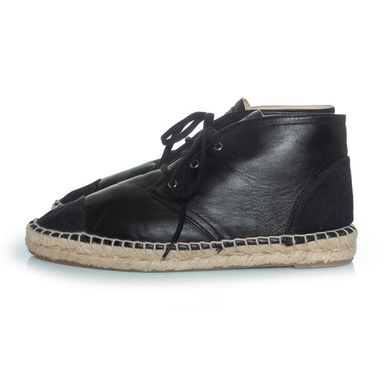 Schwarze Chanel Espadrille-Stiefeletten mit hohem Schaft - Image 2