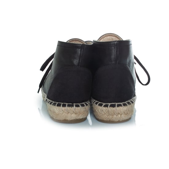 Schwarze Chanel Espadrille-Stiefeletten mit hohem Schaft - Image 3