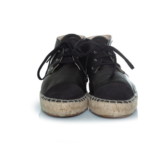 Schwarze Chanel Espadrille-Stiefeletten mit hohem Schaft - Image 5