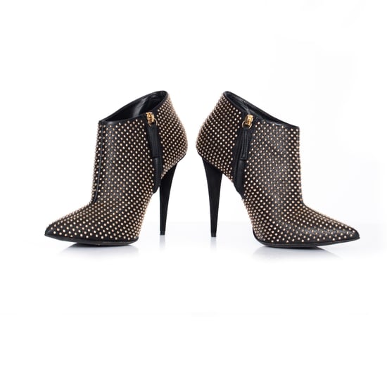 Schwarze, nietenbesetzte Stiefeletten von Giuseppe Zanotti. - Image 6