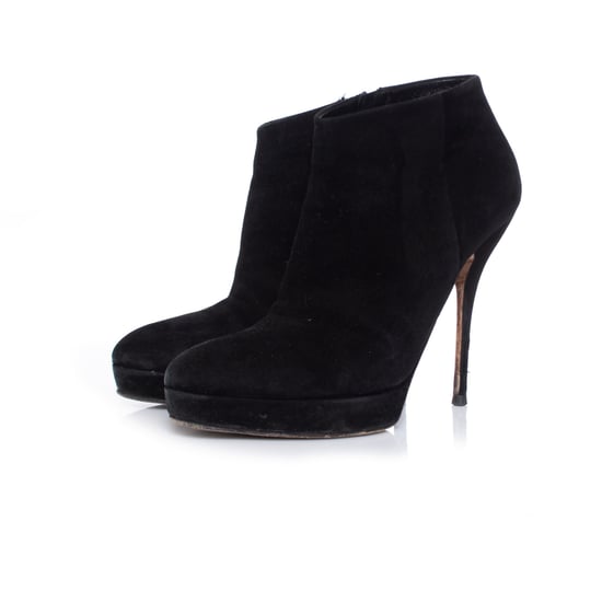 Gucci Schwarze Wildleder-Plateau-Ankle-Boots - Image 1
