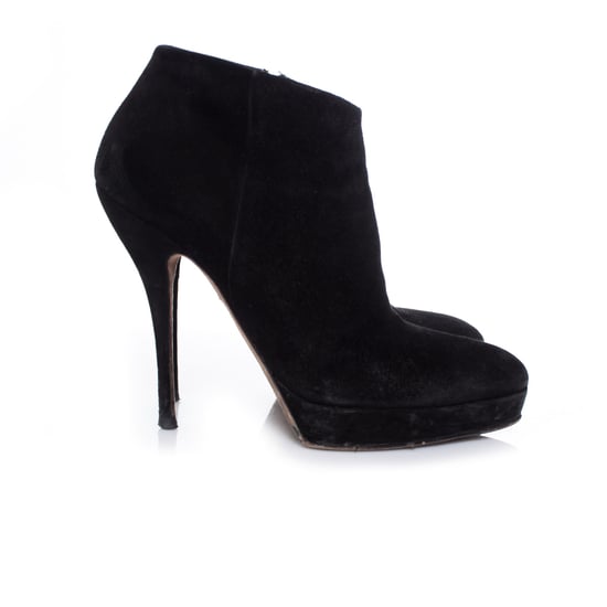 Gucci Schwarze Wildleder-Plateau-Ankle-Boots - Image 4