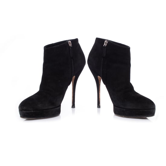 Gucci Schwarze Wildleder-Plateau-Ankle-Boots - Image 6