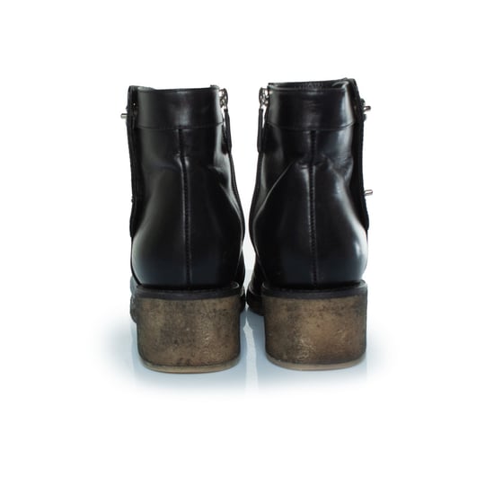 Chanel Stiefeletten aus schwarzem Leder mit CC-Drehverschlüssen - Image 3