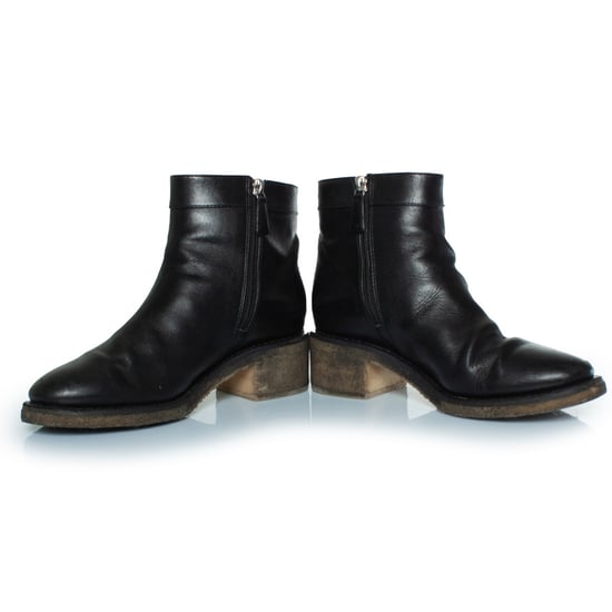Chanel Stiefeletten aus schwarzem Leder mit CC-Drehverschlüssen - Image 6