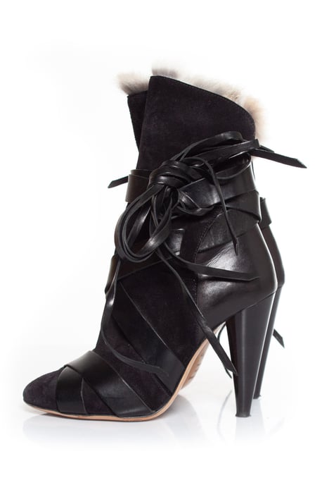 Isabel Marant Neta Stiefeletten aus Kaninchenfell - Image 2