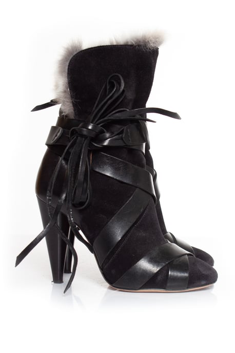 Isabel Marant Neta Stiefeletten aus Kaninchenfell - Image 4