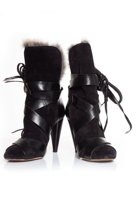 Isabel Marant Neta Stiefeletten aus Kaninchenfell - Image 6