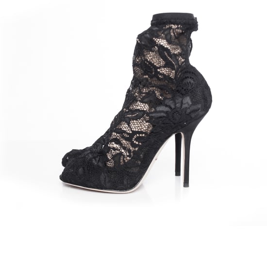 Dolce & Gabbana Stretch-Schnürstiefeletten mit Sockenmuster. - Image 2