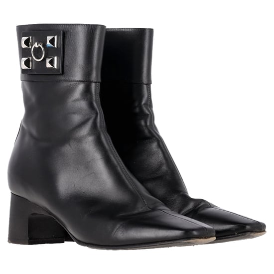 Hermès Decouverte 50 Stiefeletten aus schwarzem Leder - Image 4