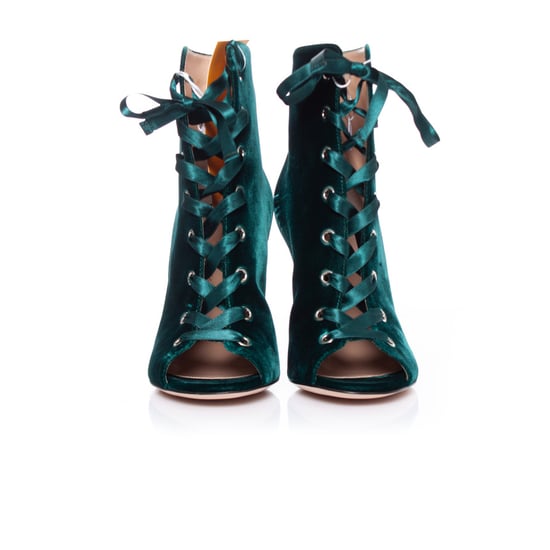 Grüne Samt-Ankle-Boots von Giuseppe Zanotti. - Image 4