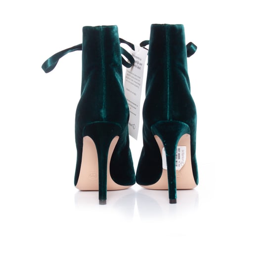 Grüne Samt-Ankle-Boots von Giuseppe Zanotti. - Image 6