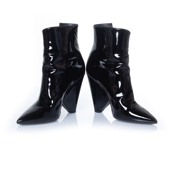 Schwarze Lackleder-Stiefel von Saint Laurent, Modell Niki - Image 4