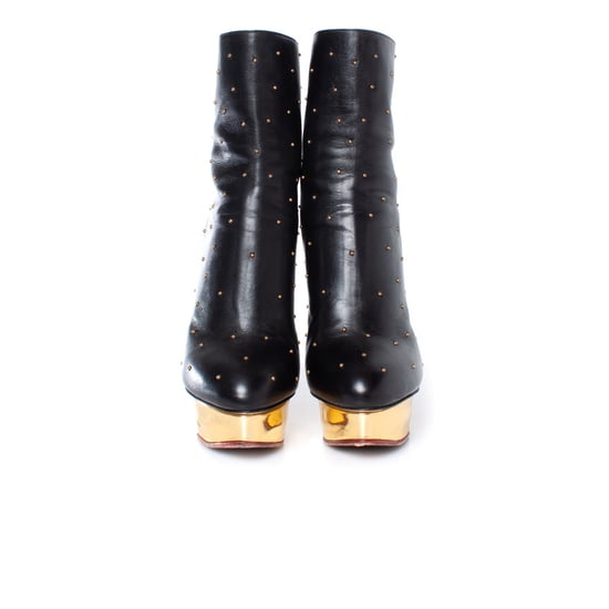 Charlotte Olympia Leder-Plateau-Stiefel - Image 3