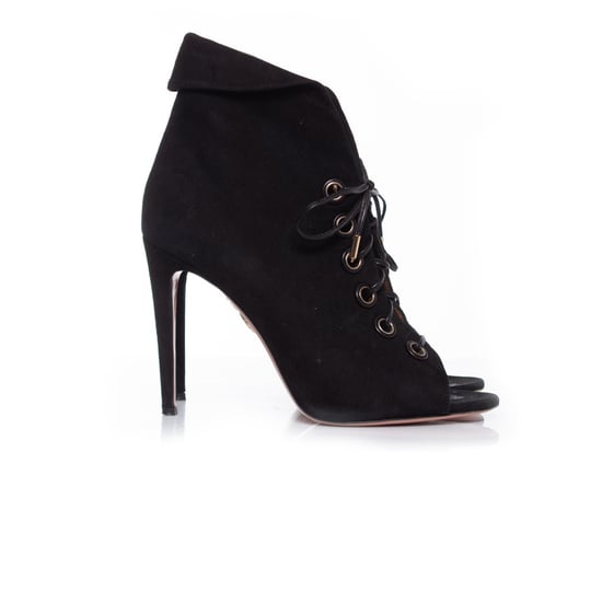 Aquazurra Stiefeletten aus schwarzem Wildleder und EVA-Schaum. - Image 4