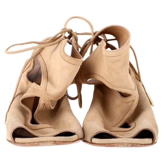 Aquazzura Sexy Thing Wedge in Beige Wildleder - Image 2