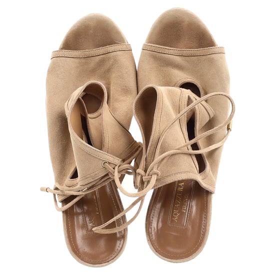 Aquazzura Sexy Thing Wedge in Beige Wildleder - Image 3