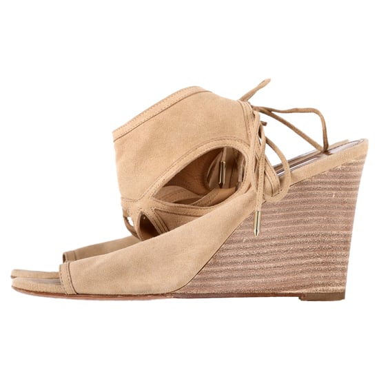 Aquazzura Sexy Thing Wedge in Beige Wildleder - Image 4