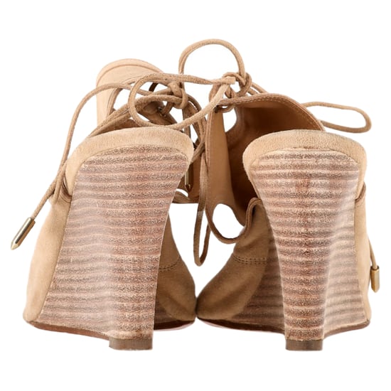 Aquazzura Sexy Thing Wedge in Beige Wildleder - Image 5