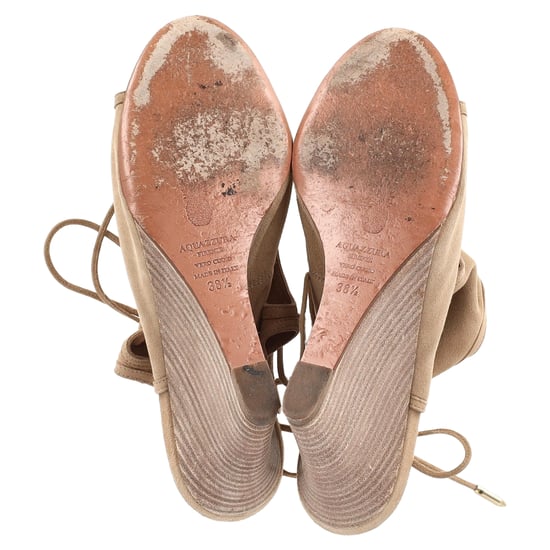 Aquazzura Sexy Thing Wedge in Beige Wildleder - Image 6