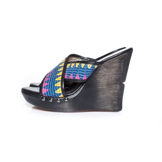 Diane von Furstenberg Ethnic Platform Wedges. - Image 2