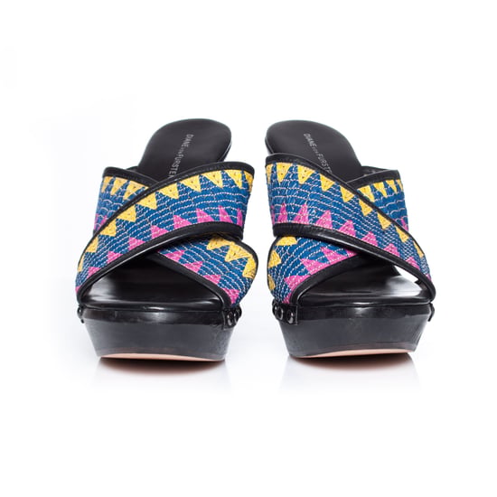 Diane von Furstenberg Ethnic Platform Wedges. - Image 3