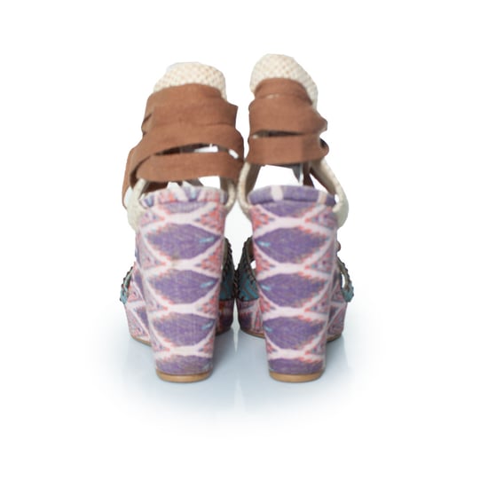 Stuart Weitzman Keilsandalen mit ethnischem Print - Image 3