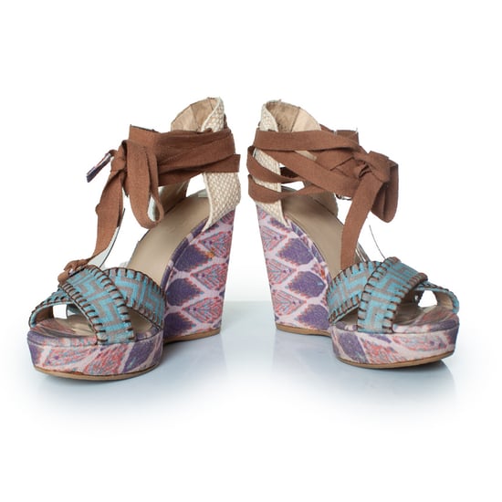 Stuart Weitzman Keilsandalen mit ethnischem Print - Image 6