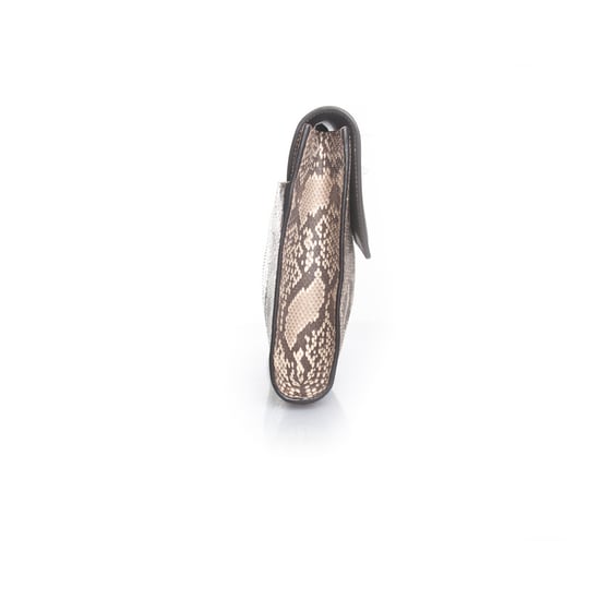 Gucci Clutch aus Pythonleder mit Metallklappe - Image 5
